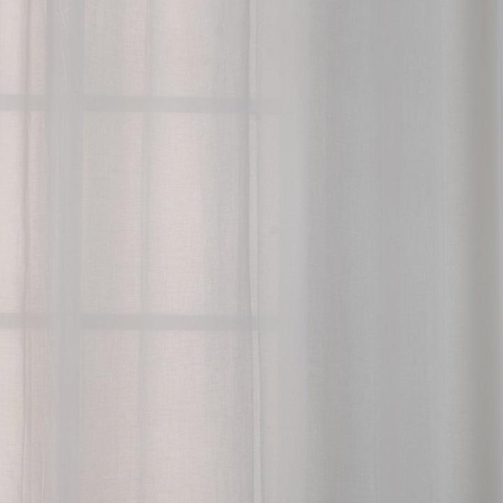 Düz beyaz şeffaf %100 pamuk düz perde