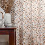 Forest Bloom %100 Pamuk Çiçek Desenli Perde