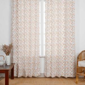 Forest Bloom %100 Pamuk Çiçek Desenli Perde
