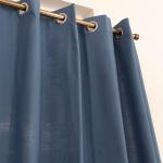 Sade Kraliyet Mavisi %100 Pamuk Düz Perde