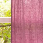 Oturma odası için Masif Keten %100 pamuk perde